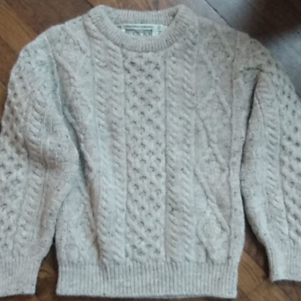 Cable knit sweater - xs - 100% authentic wool